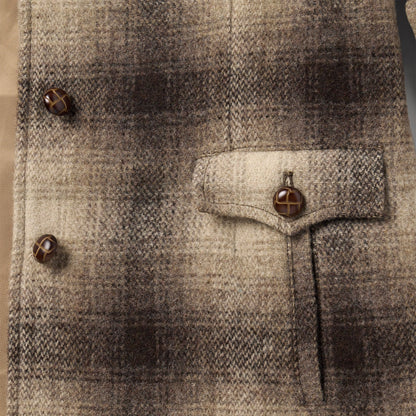 Wool Plaid Western Blazer Brown - Stetson