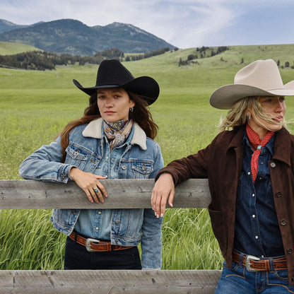 Denim Sherpa Lined Jacket Blue - Stetson