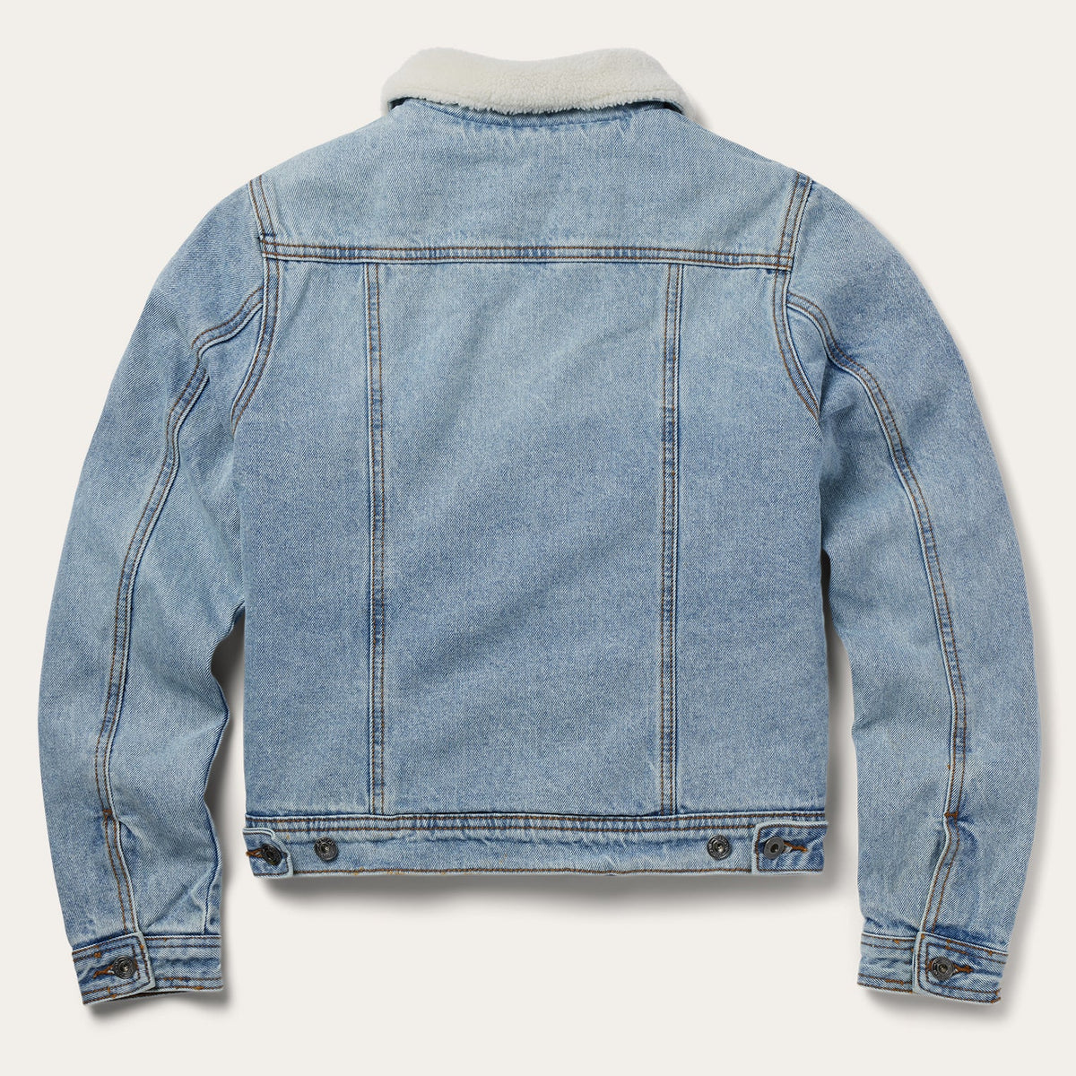 Denim Sherpa Lined Jacket Blue - Stetson