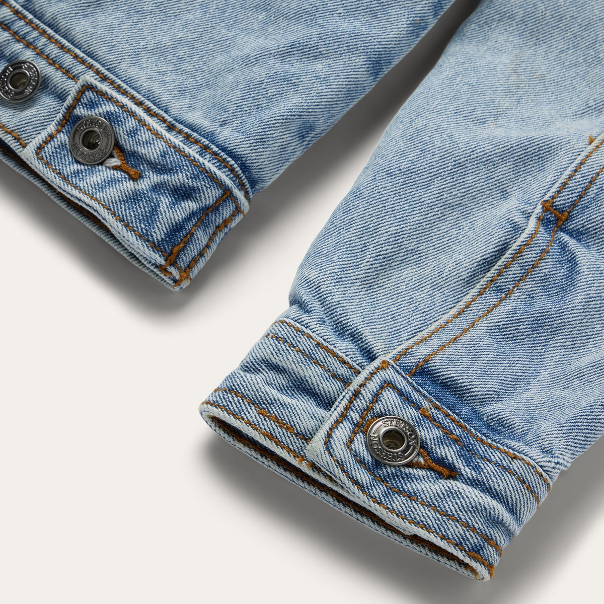 Denim Sherpa Lined Jacket Blue - Stetson