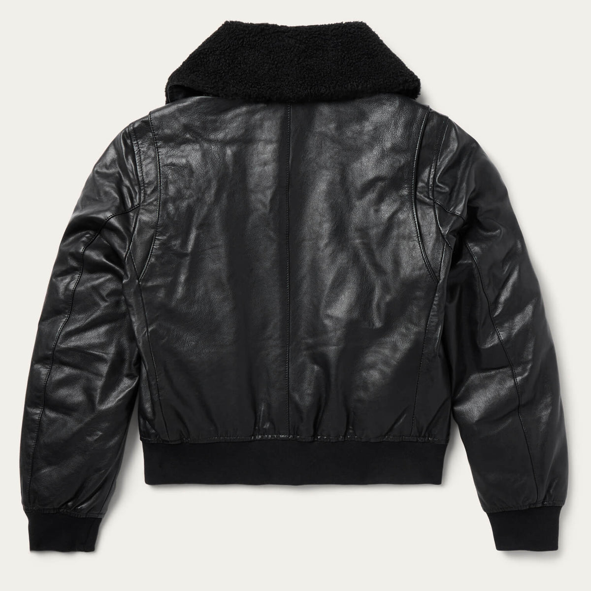Leather Bomber Jacket Black - Stetson