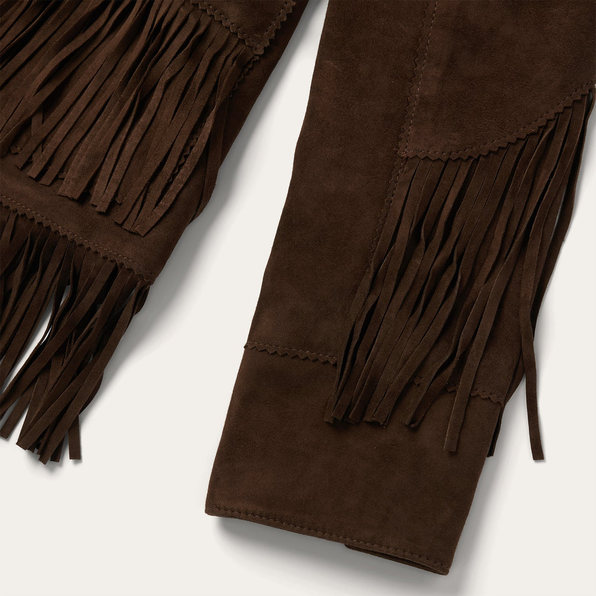 Fringe Suede Jacket Chocolate - Stetson