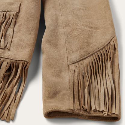 Fringe Suede Jacket Light Tan - Stetson