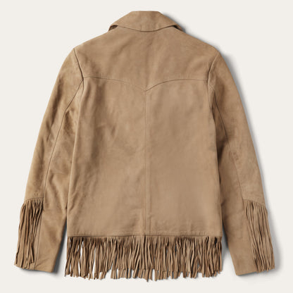 Fringe Suede Jacket Light Tan - Stetson