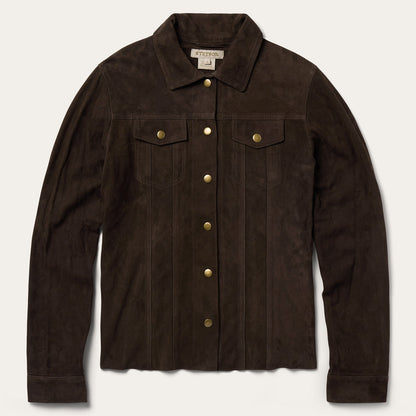 Lambskin Shirt Jacket Brown - Stetson