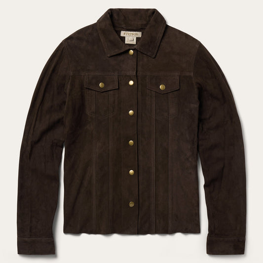 Lambskin Shirt Jacket Brown - Stetson
