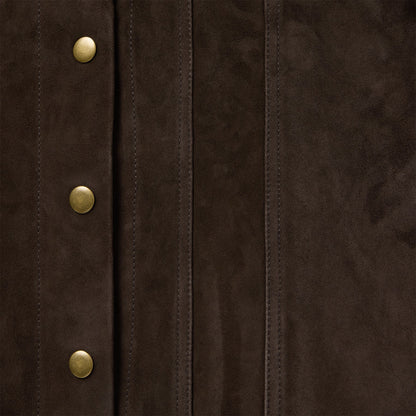 Lambskin Shirt Jacket Brown - Stetson