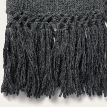 Charcoal Fringed Cardigan Grey - Stetson