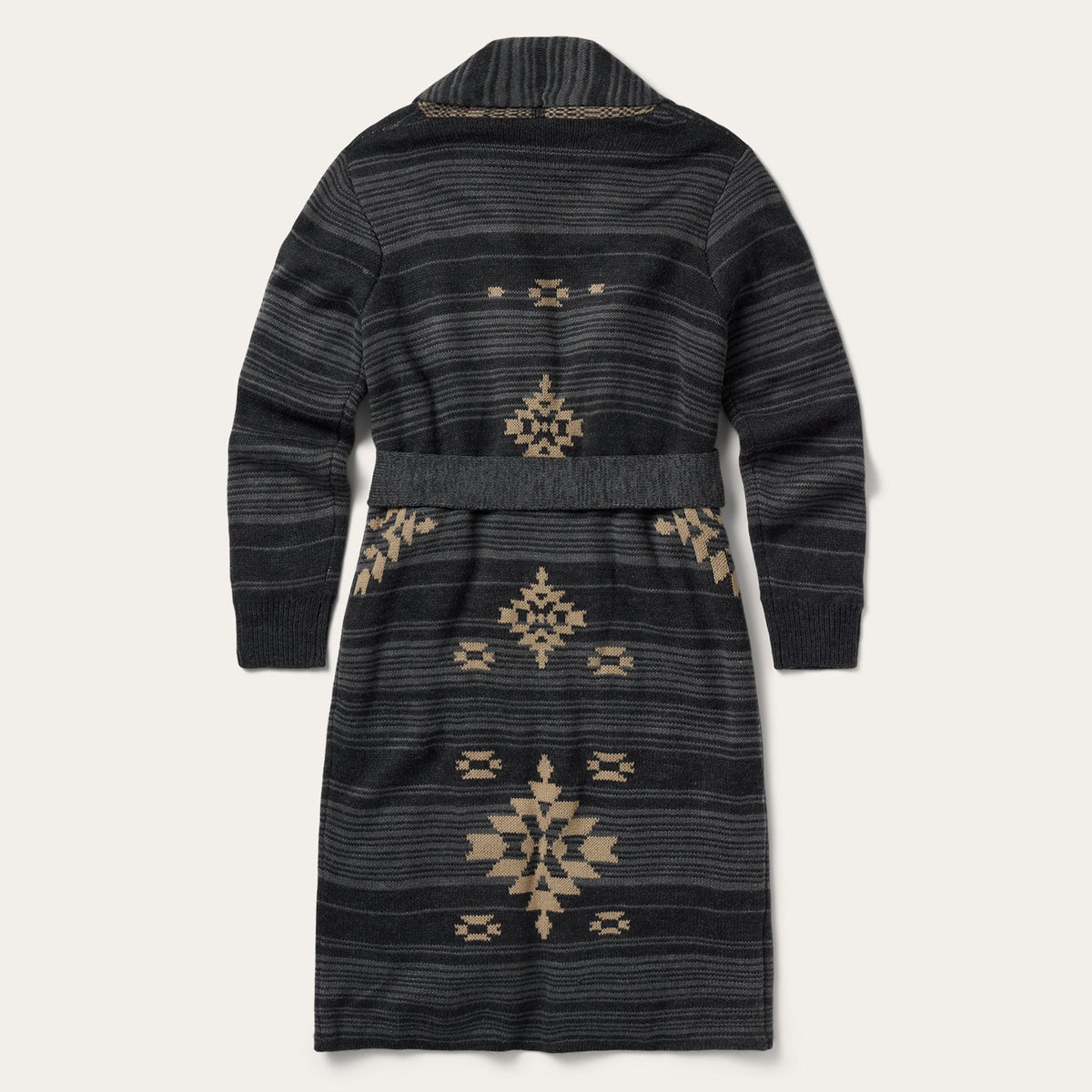Southwest Blanket Cardigan Charcoal - Stetson