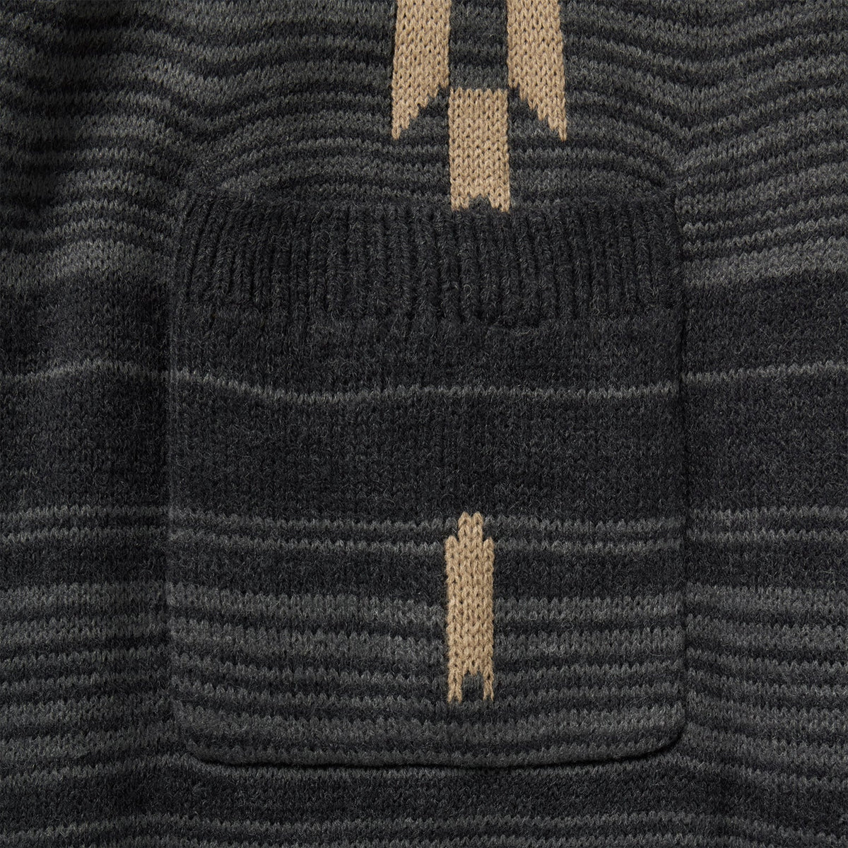 Southwest Blanket Cardigan Charcoal - Stetson