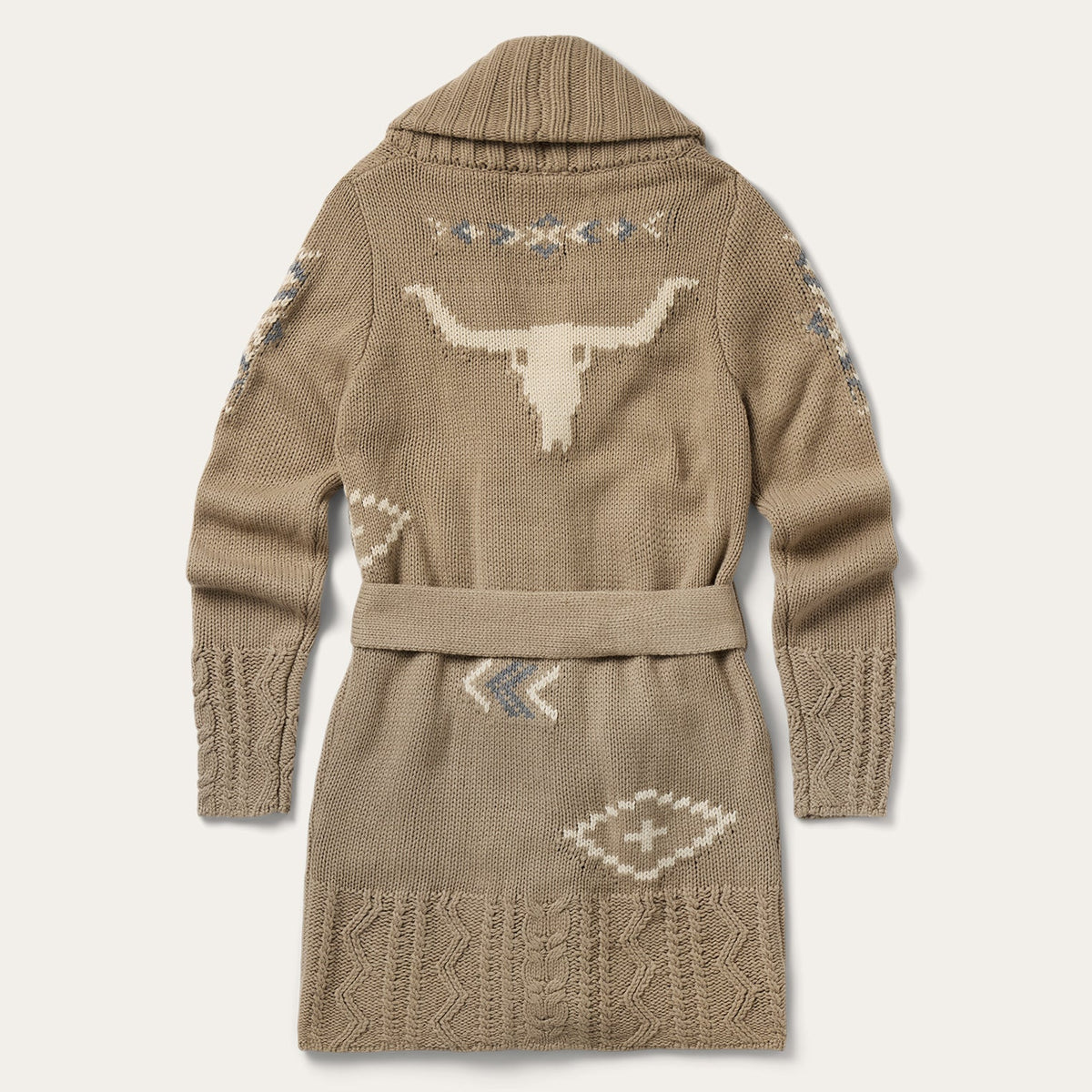 Western Shawl Cardigan Tan - Stetson