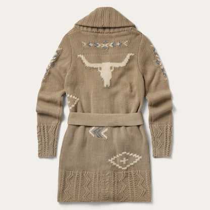 Western Shawl Cardigan Tan - Stetson