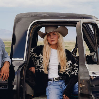 Southwest Cardigan Black - Stetson
