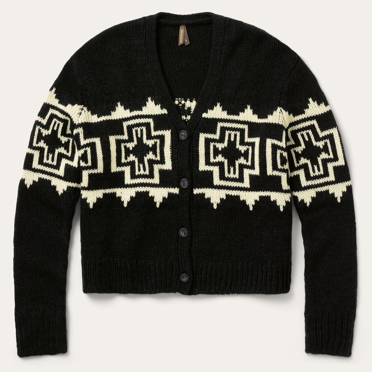 Southwest Cardigan Black - Stetson