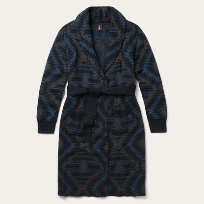 Southwestern Duster Sweater Blue - Stetson