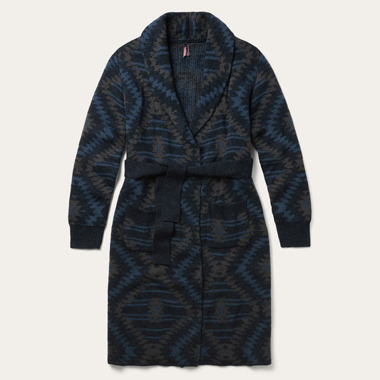 Southwestern Duster Sweater Blue - Stetson