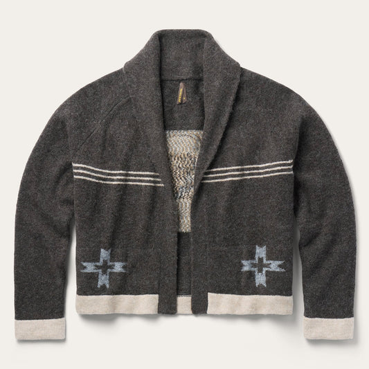 Cropped Retro Cowgirl Sweater Brown - Stetson
