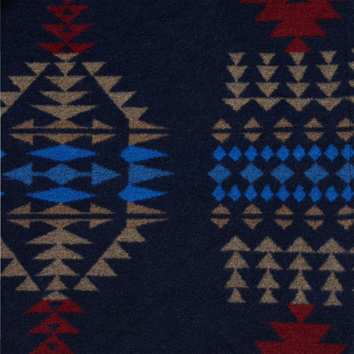 Hooded Serape Blanket Wrap Blue - Stetson