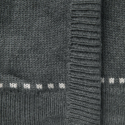 Horse Head Cardigan Sweater Grey - Stetson