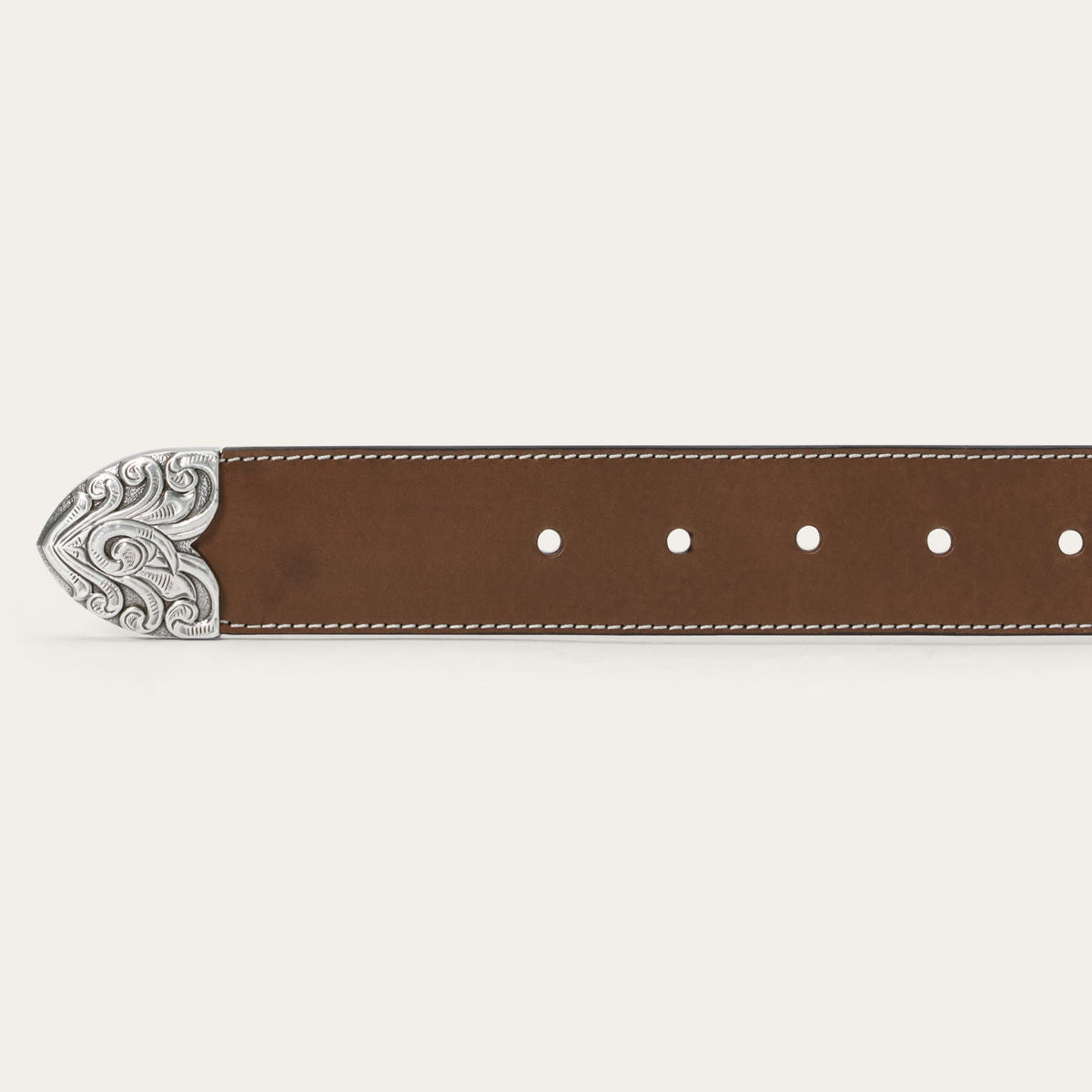 Tommy Bahama x Stetson Embroidered Leather Belt Brown - Stetson