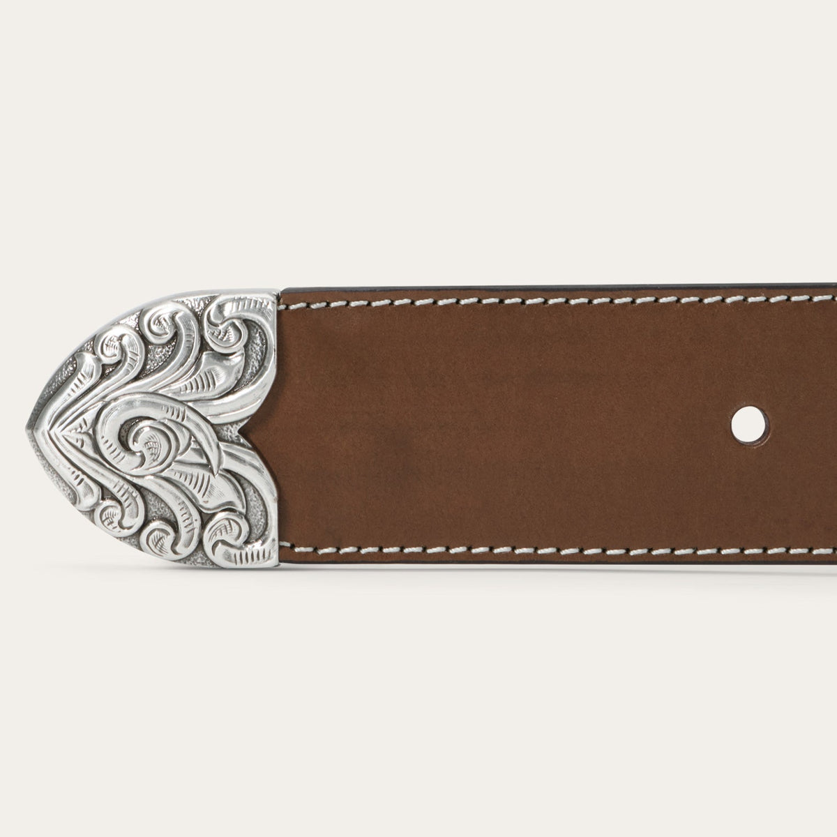 Tommy Bahama x Stetson Embroidered Leather Belt Brown - Stetson