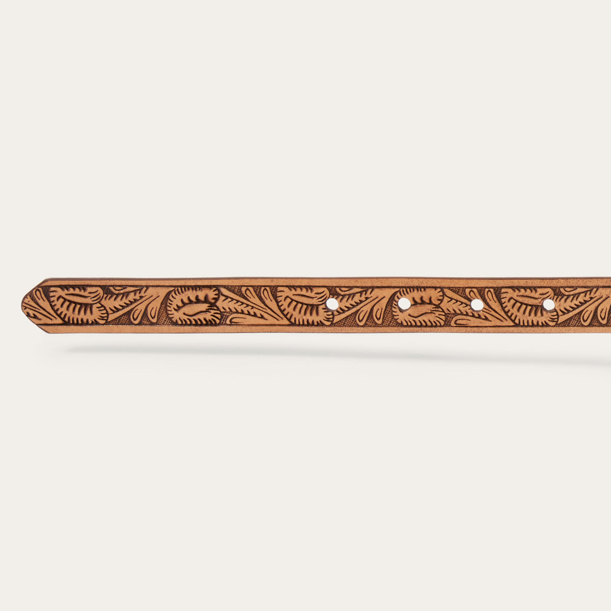 Southwestern Tooled Concho Belt Brown - Stetson