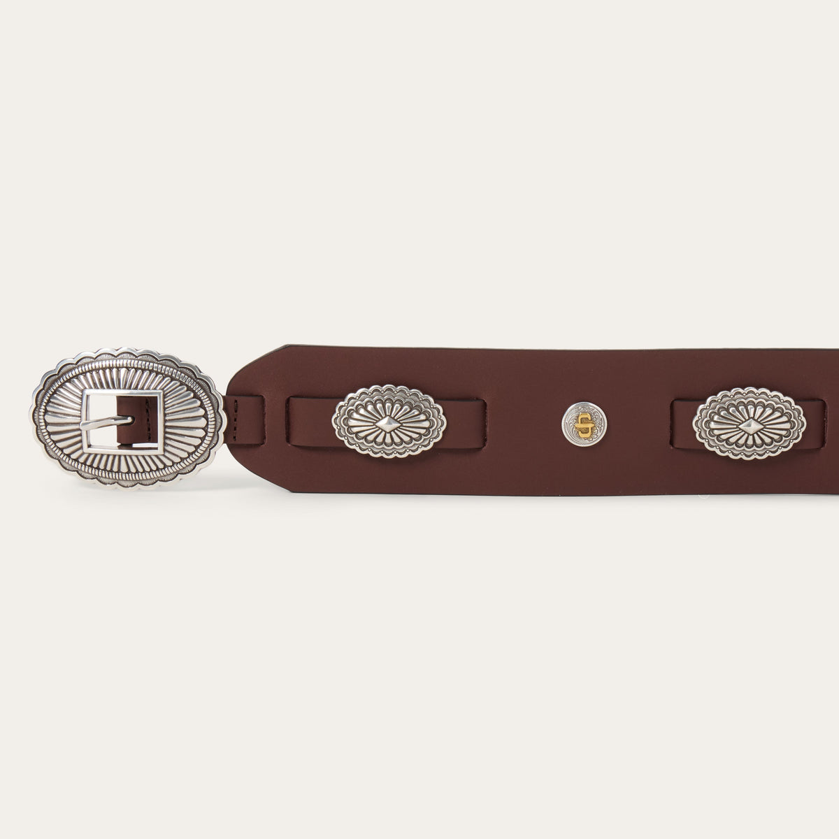 Southwestern Concho Wide Belt Brown - Stetson
