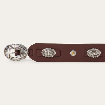 Southwestern Concho Wide Belt Brown - Stetson