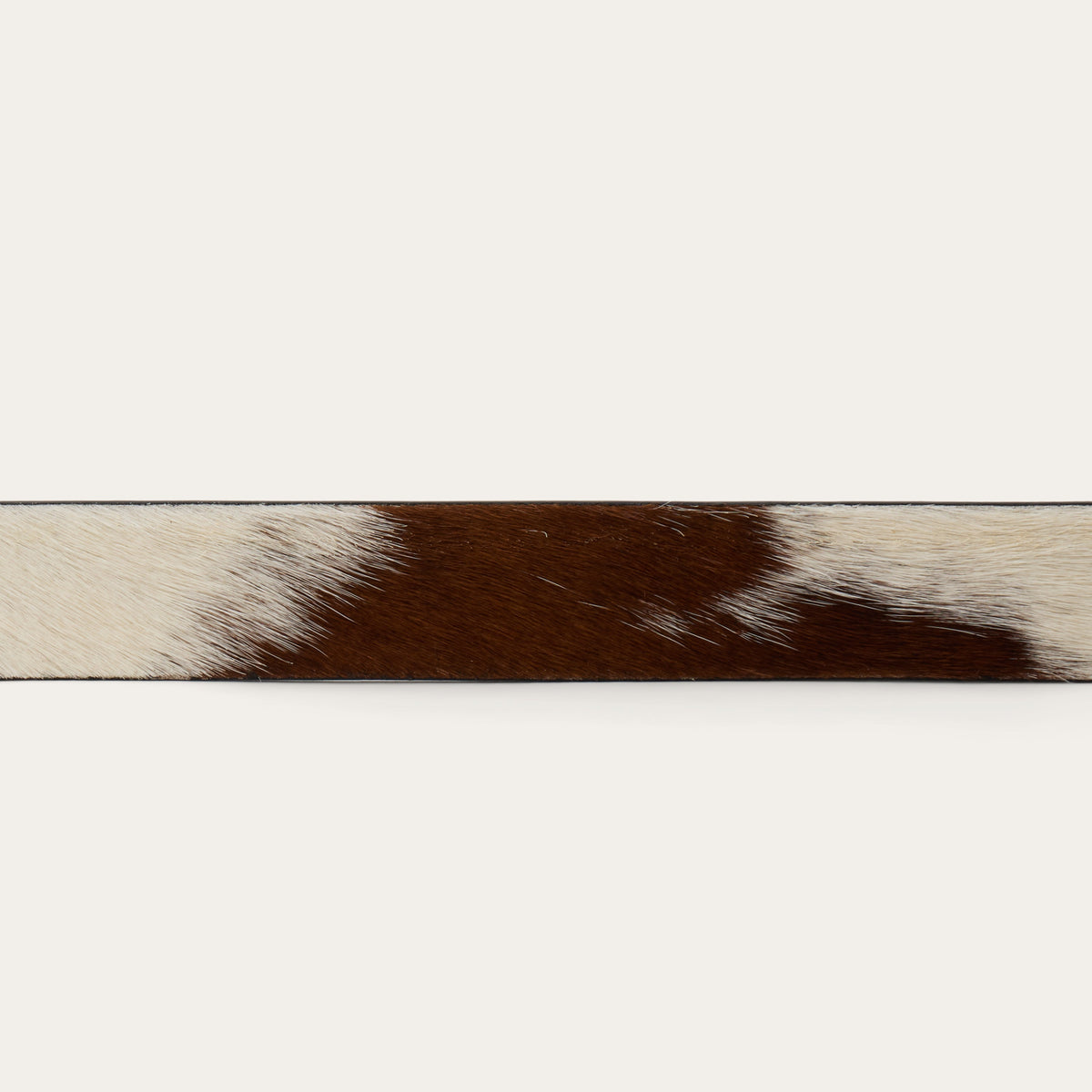 Hair-On-Hide Southwestern Buckle Belt Brown / White - Stetson