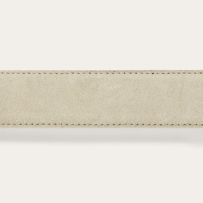 Stetson & THE GREAT. Western Narrow Belt Cream With Silver - Stetson