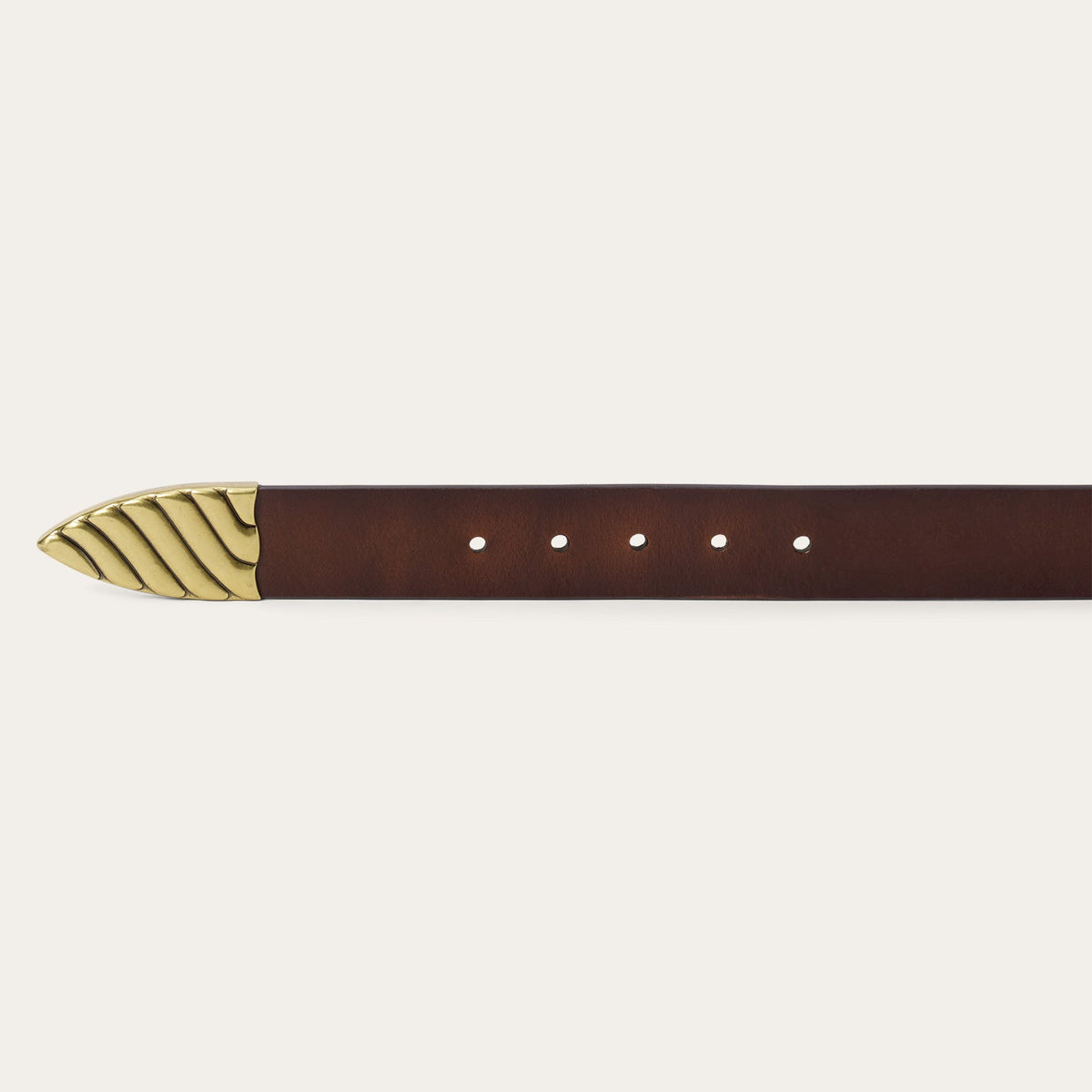 Stetson & THE GREAT. Big Buckle Belt Cognac With Brass - Stetson
