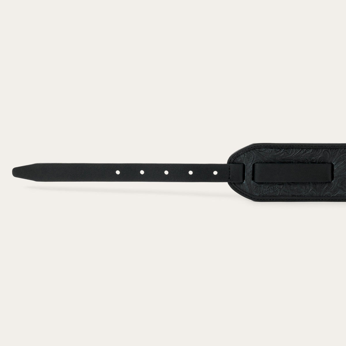 Stetson & THE GREAT. Tooled Waist Belt Black With Silver - Stetson
