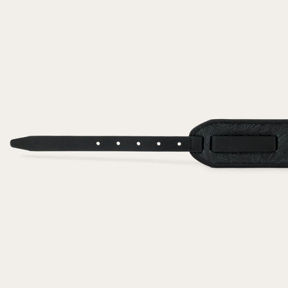 Stetson & THE GREAT. Tooled Waist Belt Black With Silver - Stetson