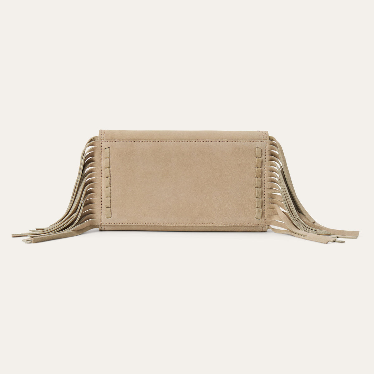 Spiral Suede Fringed Clutch Sand - Stetson