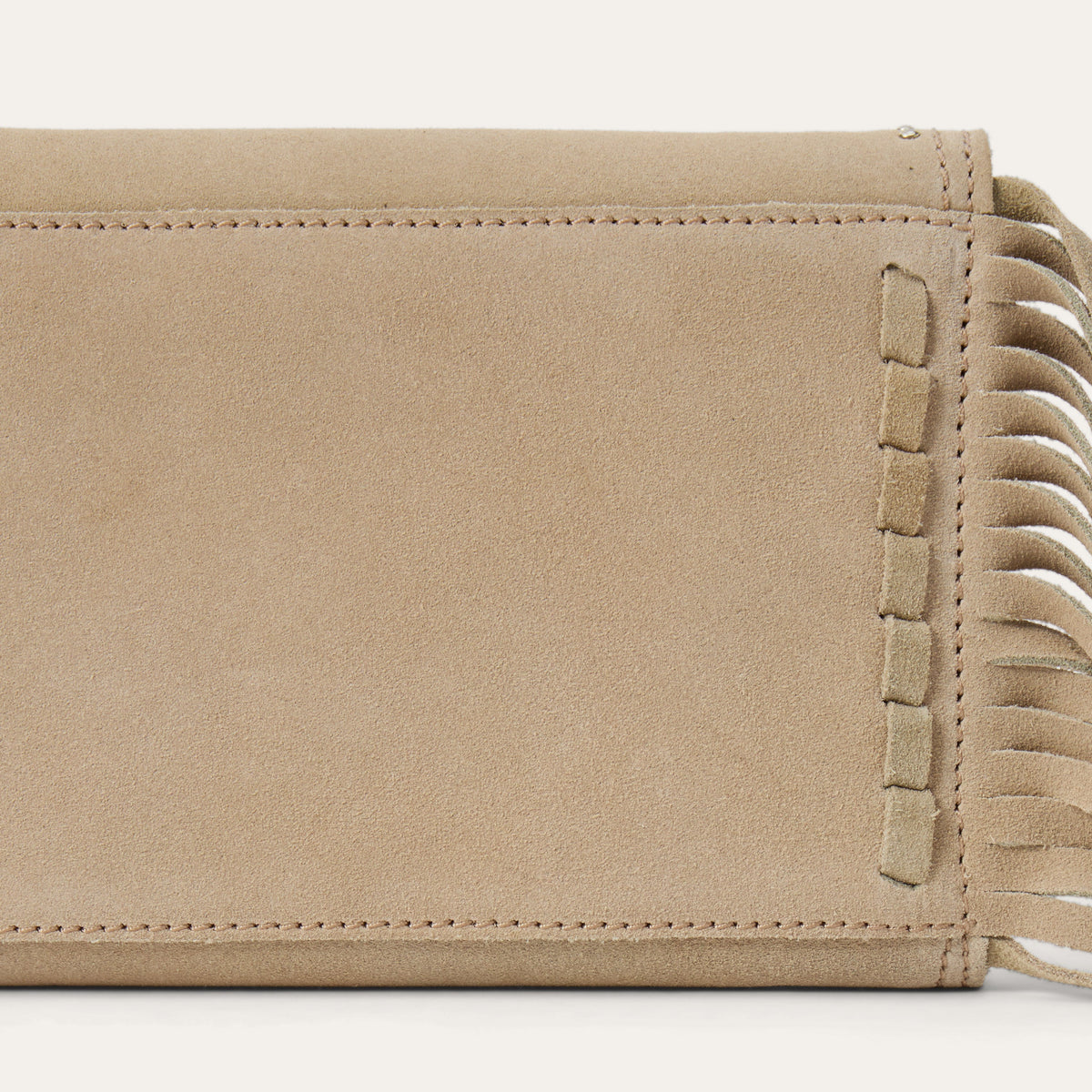 Spiral Suede Fringed Clutch Sand - Stetson