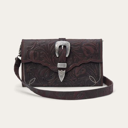 Tooled Clutch Wallet Brown - Stetson