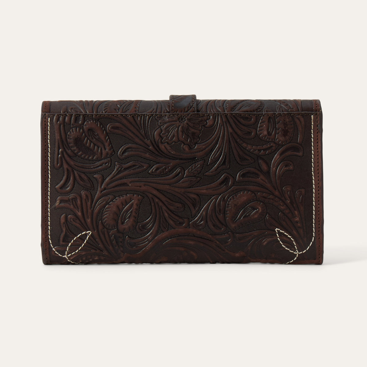 Tooled Clutch Wallet Brown - Stetson