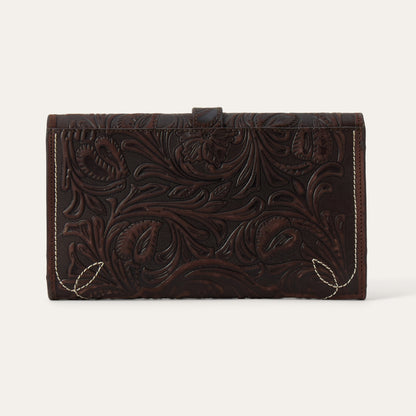 Tooled Clutch Wallet Brown - Stetson