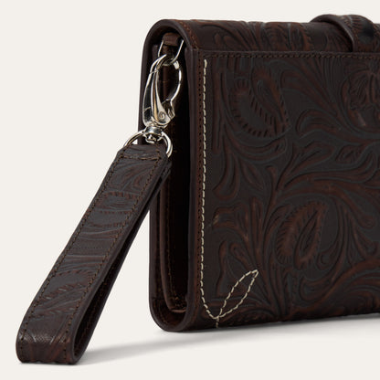 Tooled Clutch Wallet Brown - Stetson