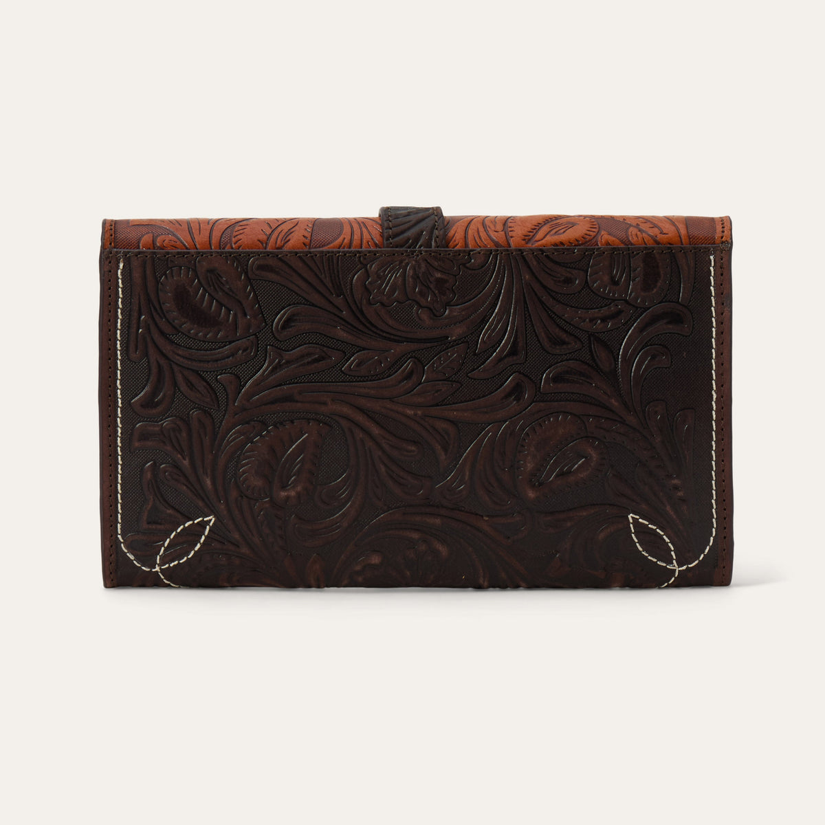 Tooled Clutch Wallet Brown / Tan - Stetson