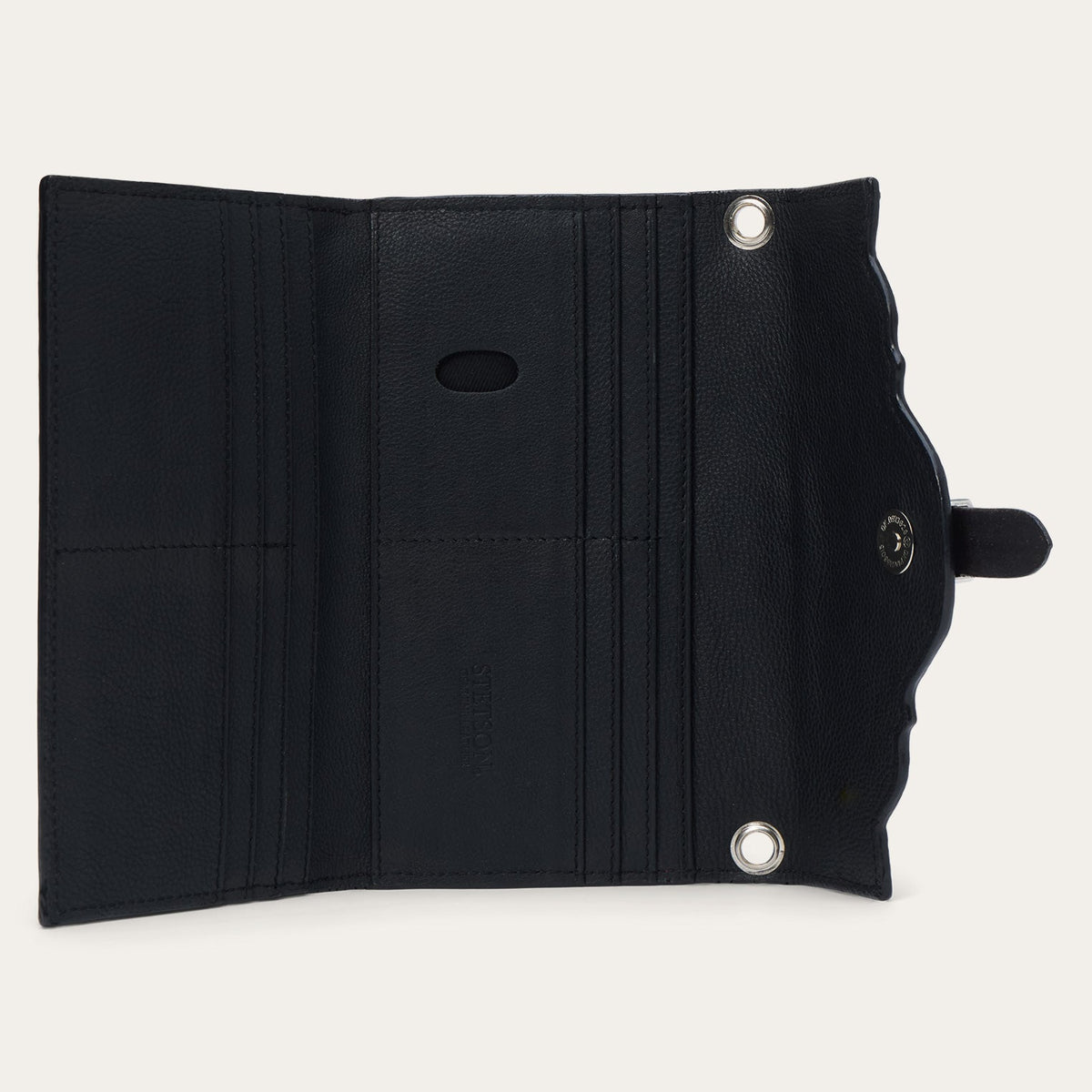 Croco Embossed Clutch Wallet Red - Stetson