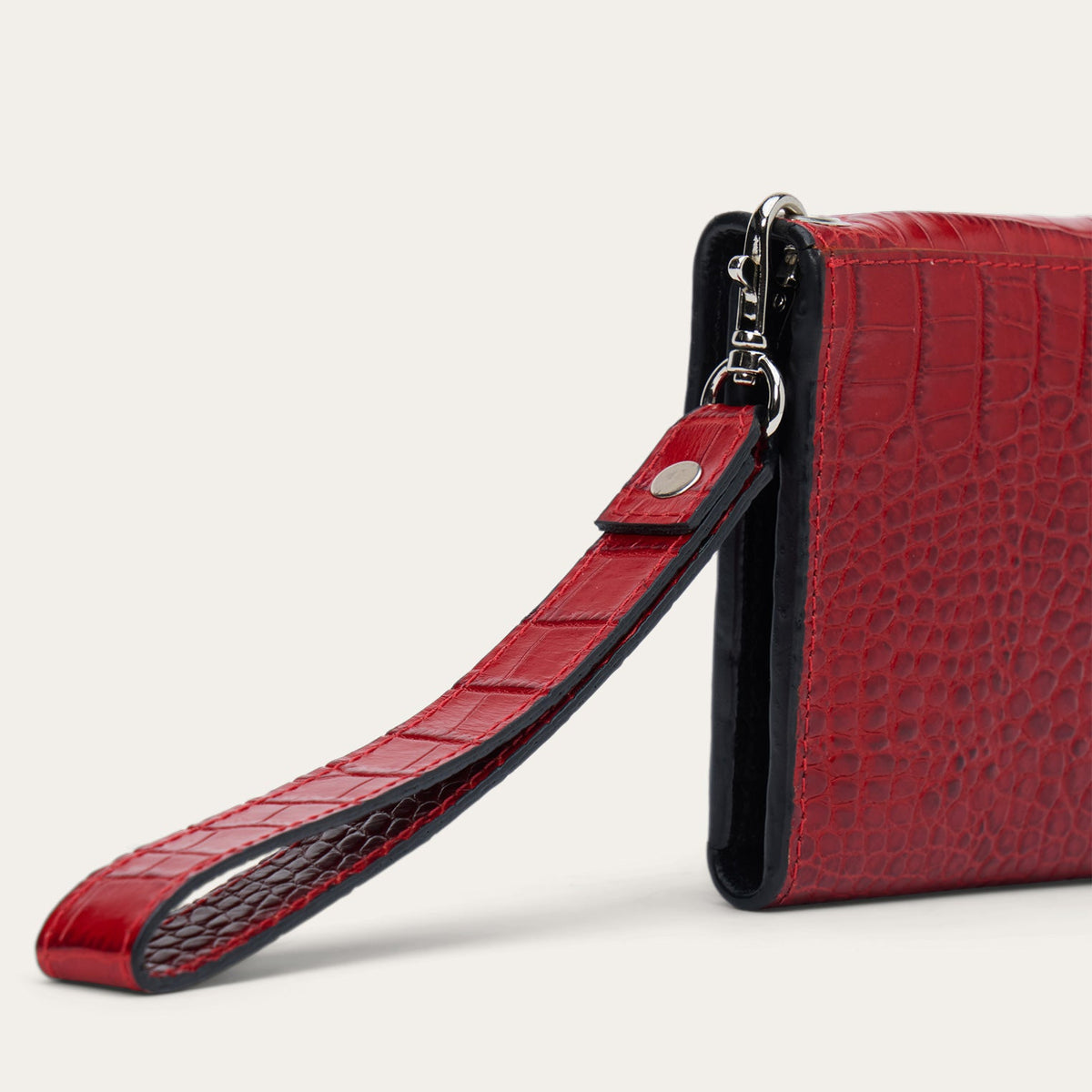 Croco Embossed Clutch Wallet Red - Stetson