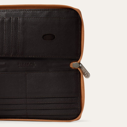 Tooled Zip Wallet Brown - Stetson