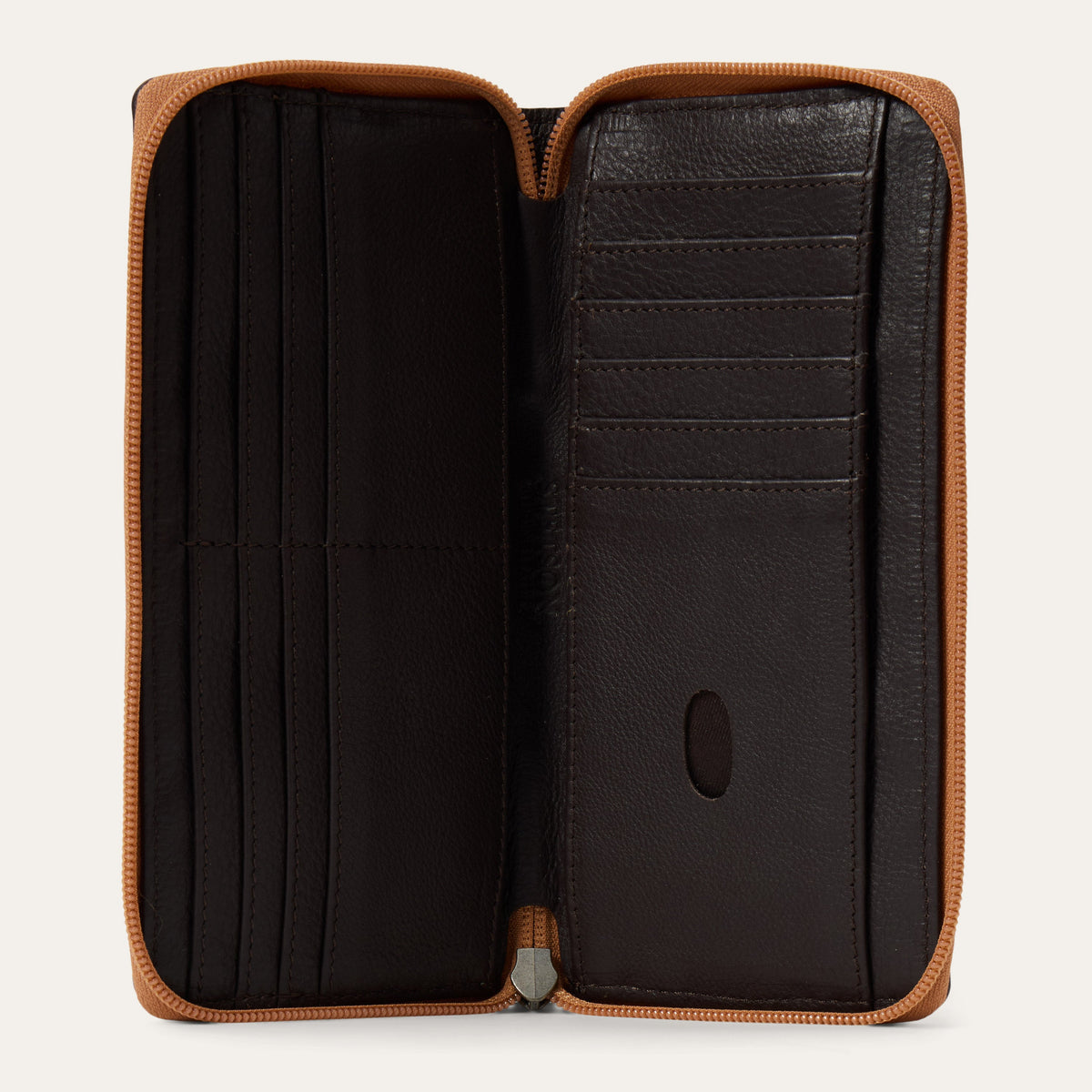 Tooled Zip Wallet Brown - Stetson