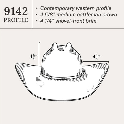 Skyline 9142 6X Cowboy Hat Silverbelly - Stetson