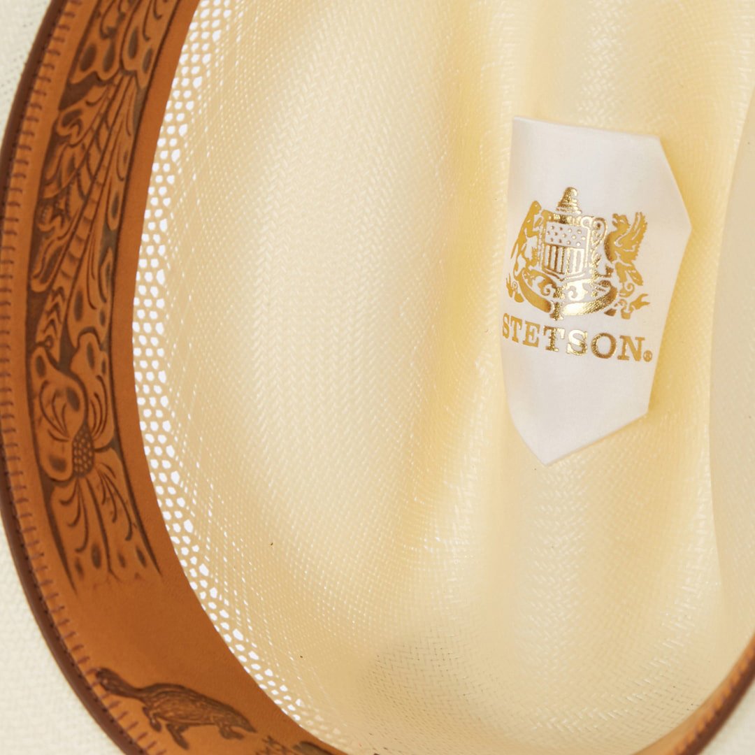 Griffin 100X Straw Cowboy Hat Natural - Stetson