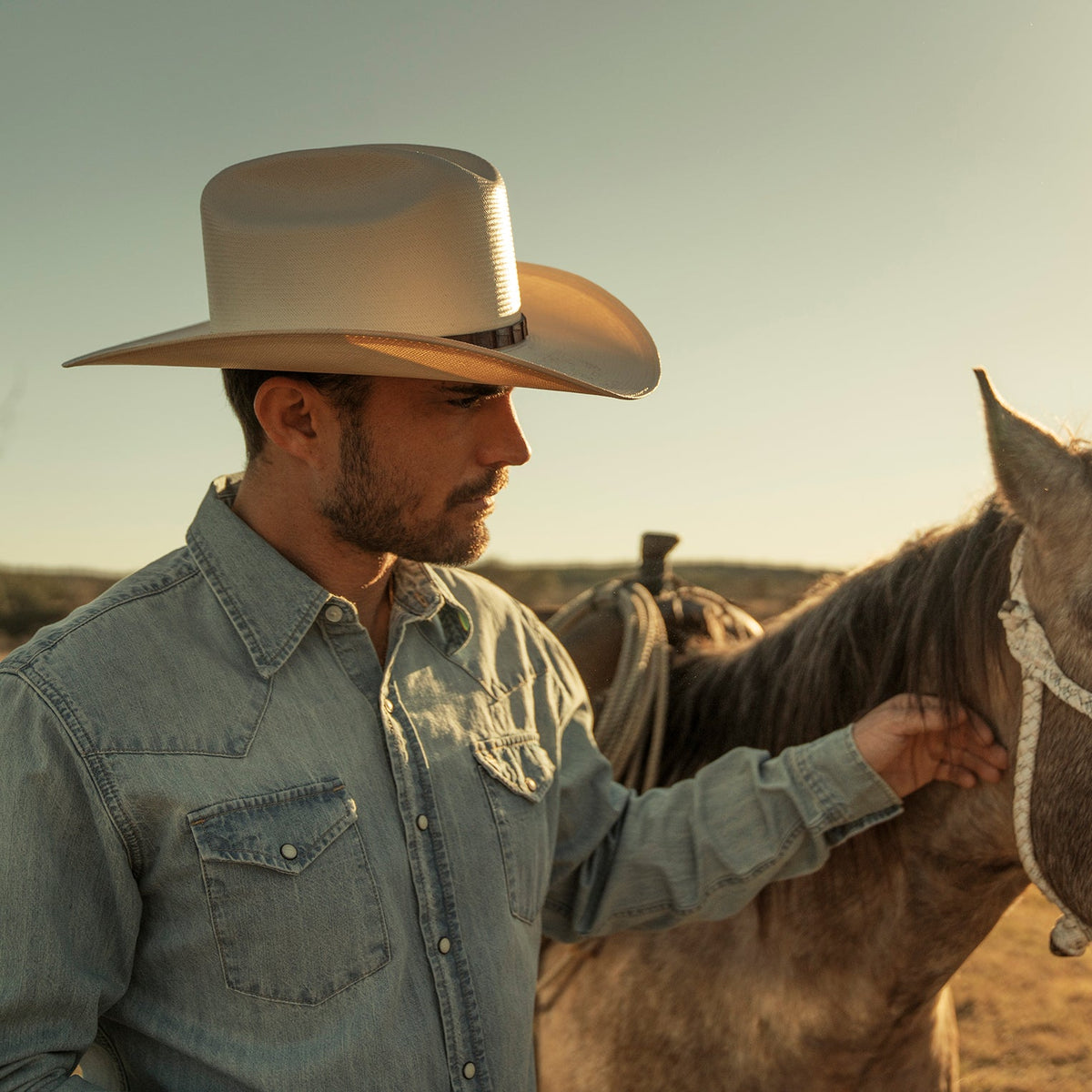 Evilla De Oro 1000X Straw Cowboy Hat Natural - Stetson