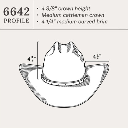 Gunfighter 10X Cowboy Hat Natural - Stetson