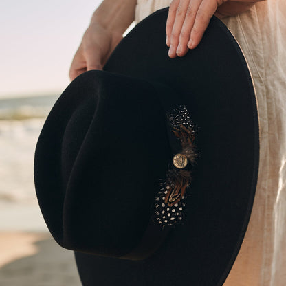 Midtown Wide Flat Brim Hat Black - Stetson