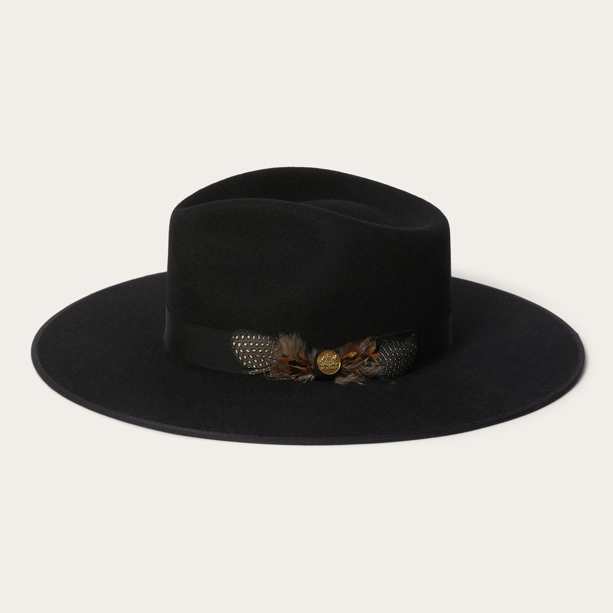 Midtown Wide Flat Brim Hat Black - Stetson